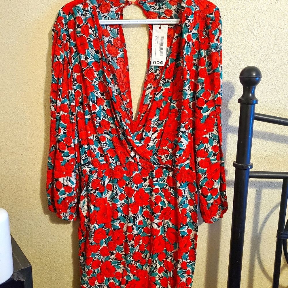 Floral Cut Out Dress